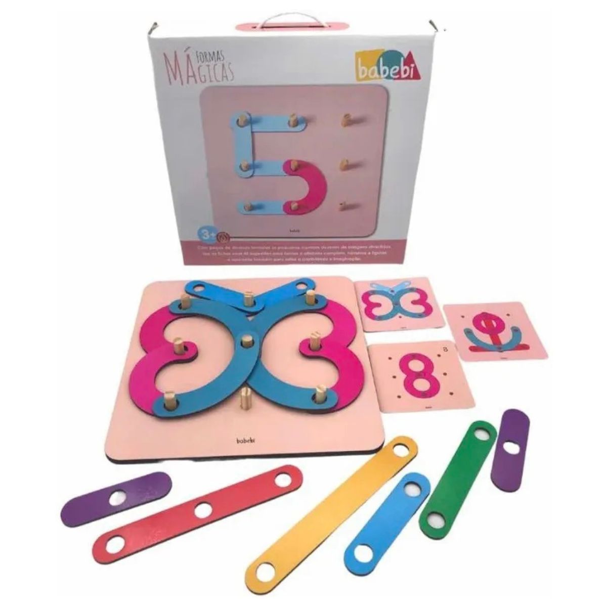 Brinquedo Jogo Educativo Didático Formas Mágicas - Babebi Brinquedo Jogo Educativo Didático Formas Mágicas - Babebi